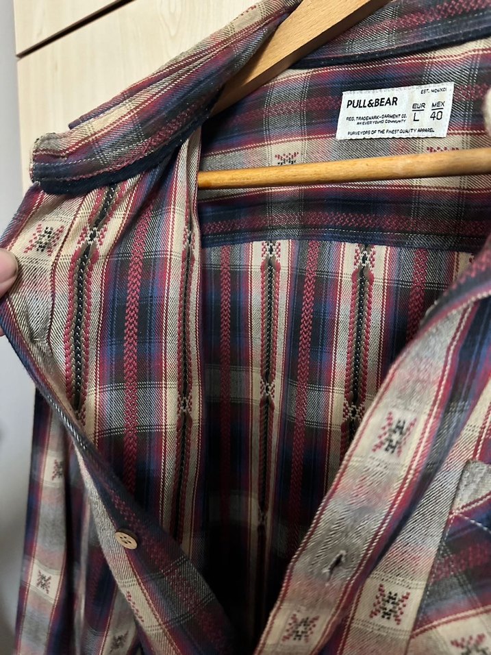 Erkek Çok Renkli Düğmeli Uzun Kollu Gömlek - Görsel 3