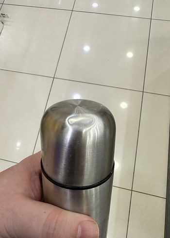 Gri Çelik Termos Şişe - Görsel 7