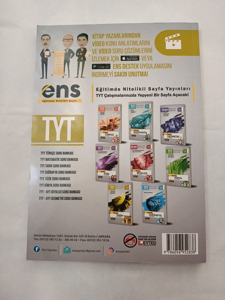 TYT Tarih Soru Bankası Ens Yayınları - Görsel 2