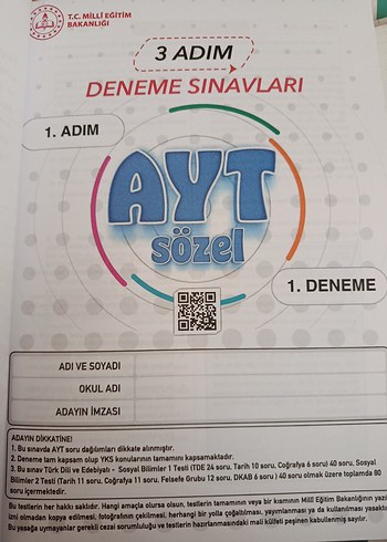 3 Adım AYT Sözel 15 Deneme - Görsel 2