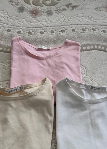 Stradivarius 6505 3 renk tişört - Görsel 3