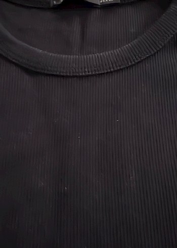 Kadın Bisiklet Yaka Kısa Kollu Pamuklu Tişört - Görsel 3