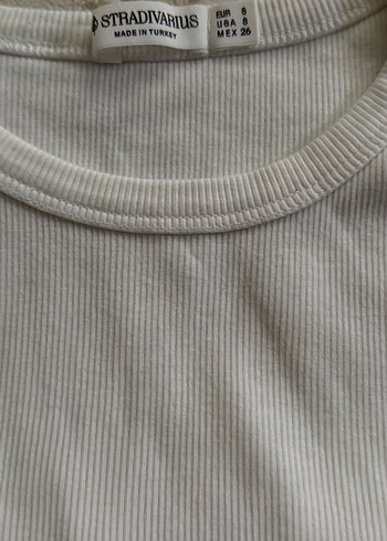 Kadın Bisiklet Yaka Kısa Kollu Pamuklu Tişört - Görsel 5