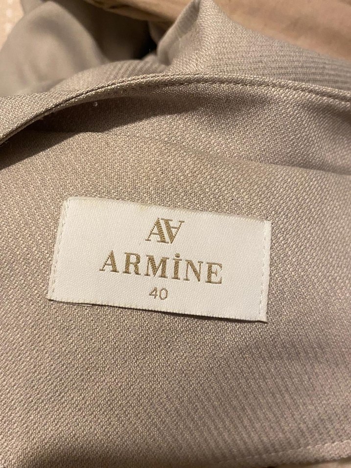 ArmineBej Uzun Kadın Klasik pardesü - Görsel 4