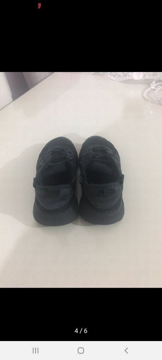 Siyah unisex çocuk sneaker - Görsel 4