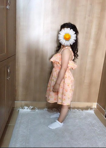 Kız Çocuk Çok Renkli Baskılı Kısa Kollu Tişörtler ve elbise - Görsel 5