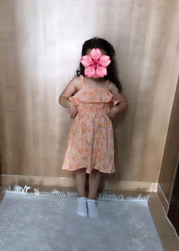 Kız Çocuk Çok Renkli Baskılı Kısa Kollu Tişörtler ve elbise - Görsel 4