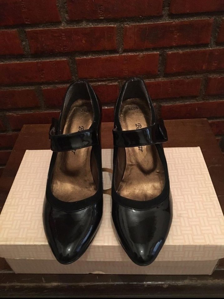 Klasik Siyah Tokalı Topuklu Stiletto - Görsel 2