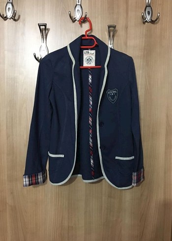 LTB Dugmeli Lacivert Genc Kadin Blazer Ceket