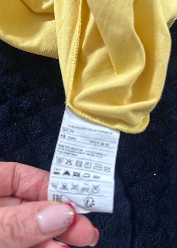 Kız Çocuk Sarı Pamuklu Baskılı Tişört - Görsel 5