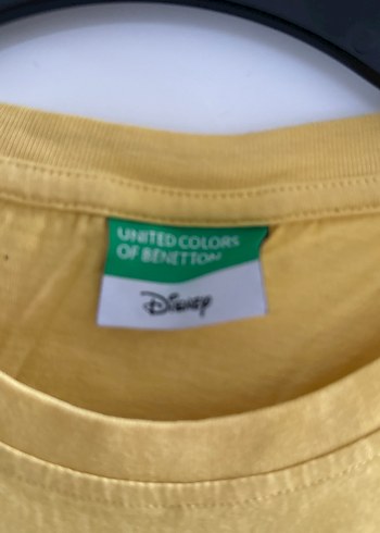 Kız Çocuk Sarı Pamuklu Baskılı Tişört - Görsel 3