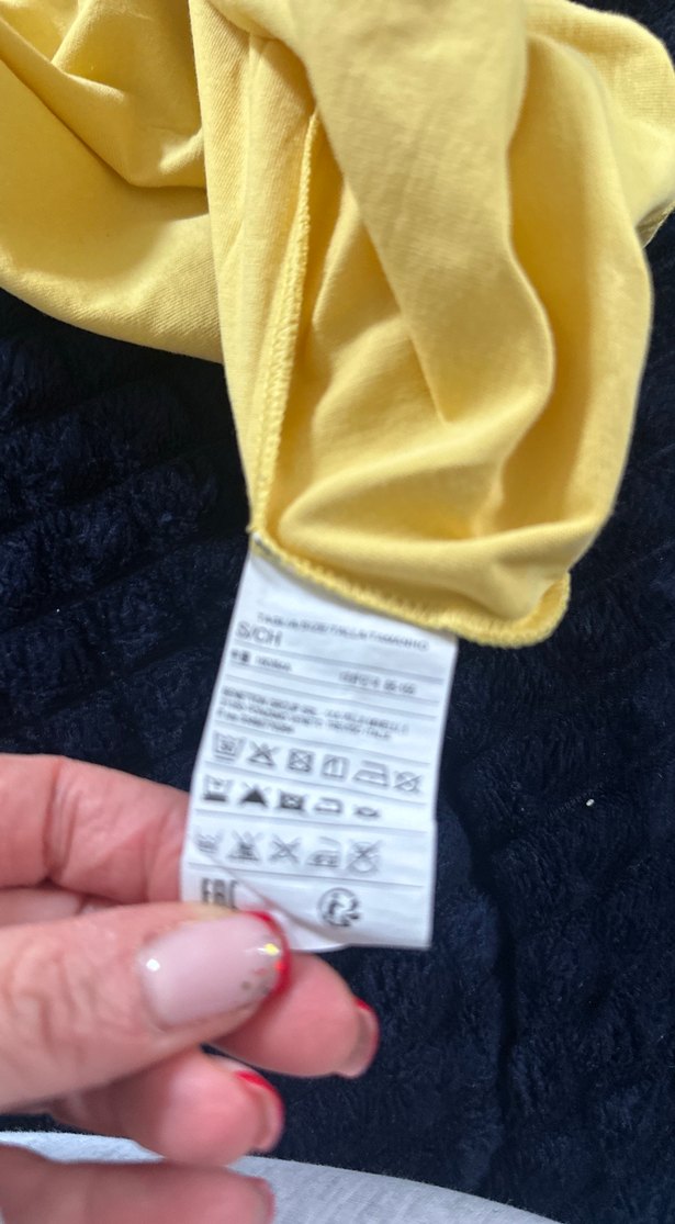 Kız Çocuk Sarı Pamuklu Baskılı Tişört - Görsel 5