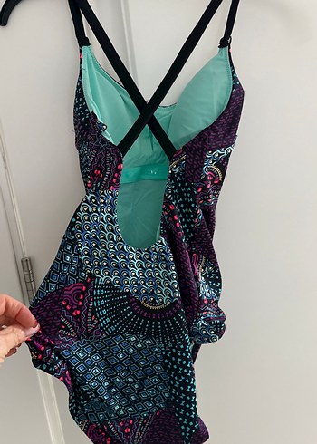 Baskı Detaylı Desenli Kadın Mayo - Görsel 2