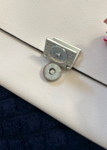 Minimalist toz pembe  Zincir Detaylı Deri Kadın Çanta - Görsel 5