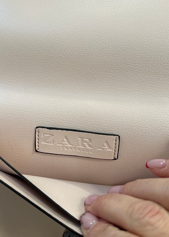 Minimalist toz pembe  Zincir Detaylı Deri Kadın Çanta - Görsel 3