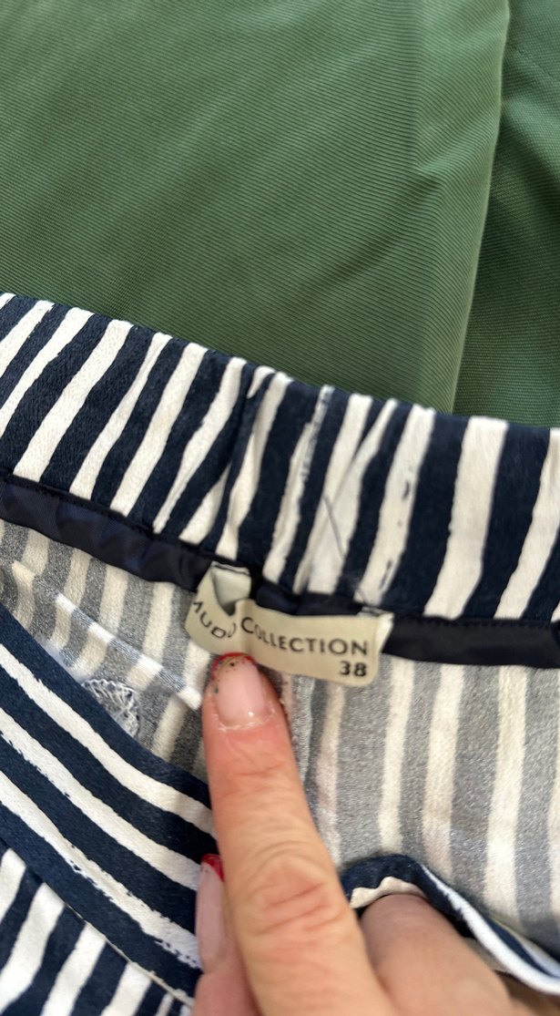 Zebra Desenli Bol Kesim kalın şifon Pantolon - Görsel 4