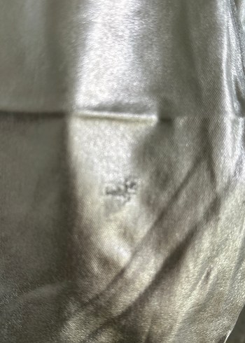 Kadın Gri Metalik Bol Kesim Uzun Pantolon - Görsel 4