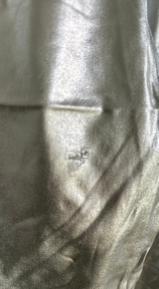 Kadın Gri Metalik Bol Kesim Uzun Pantolon - Görsel 4