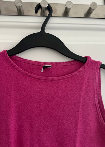 Kadın Pembe Kolsuz Midi Atlet - Görsel 2