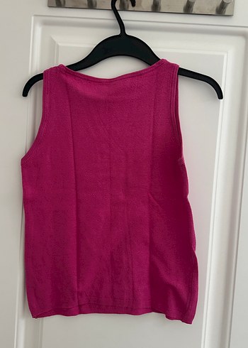 Kadın Pembe Kolsuz Midi Atlet - Görsel 3