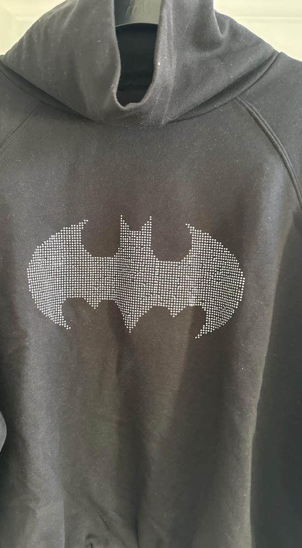 Kadın  siyahYüksek ,dökümlü  Yaka Sweatshirt - Görsel 2