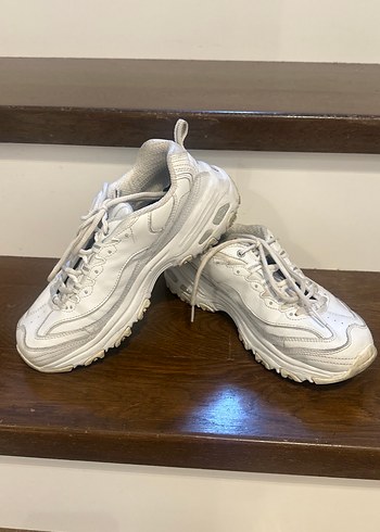 Beyaz Bağcıklı Kadın Spor Ayakkabı,Skechers - Görsel 4