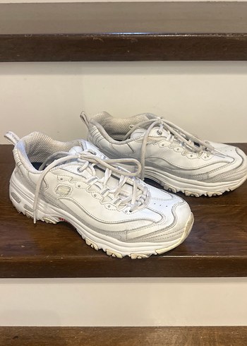 Beyaz Bağcıklı Kadın Spor Ayakkabı,Skechers - Görsel 2