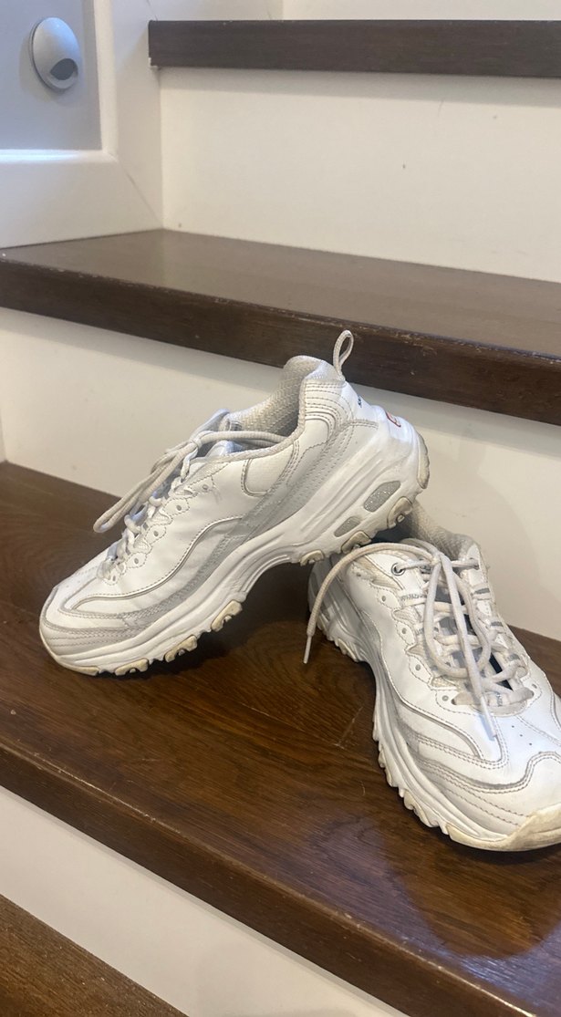 Beyaz Bağcıklı Kadın Spor Ayakkabı,Skechers - Görsel 5