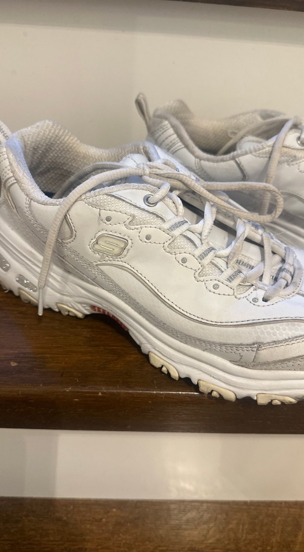 Beyaz Bağcıklı Kadın Spor Ayakkabı,Skechers - Görsel 3