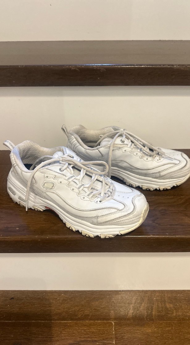 Beyaz Bağcıklı Kadın Spor Ayakkabı,Skechers - Görsel 2