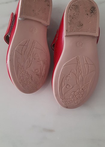 Kız Çocuk Kırmızı Tokalı Bale Ayakkabısı - Görsel 4