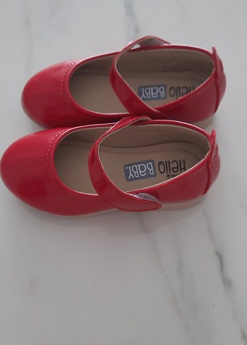 Kız Çocuk Kırmızı Tokalı Bale Ayakkabısı - Görsel 3