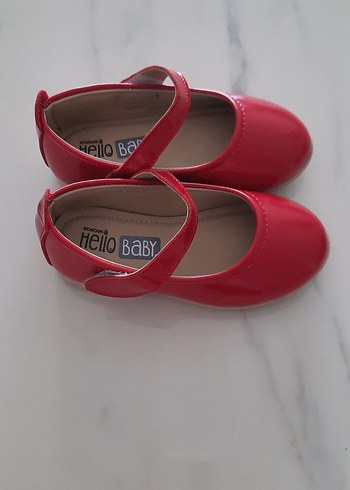 Kız Çocuk Kırmızı Tokalı Bale Ayakkabısı - Görsel 2