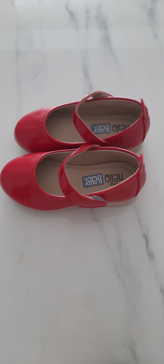 Kız Çocuk Kırmızı Tokalı Bale Ayakkabısı - Görsel 3