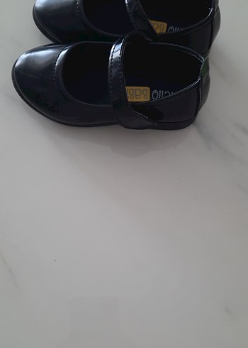 Kız Çocuk Siyah Tokalı Babet Ayakkabı - Görsel 2