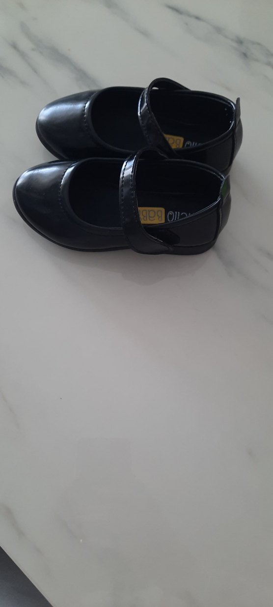 Kız Çocuk Siyah Tokalı Babet Ayakkabı - Görsel 2