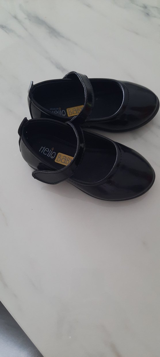 Kız Çocuk Siyah Tokalı Babet Ayakkabı - Görsel 3