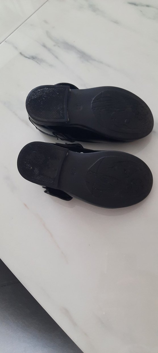 Kız Çocuk Siyah Tokalı Babet Ayakkabı - Görsel 4