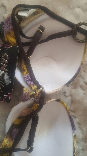 40 Beden haki Renk Leopar Desen sifir bikini