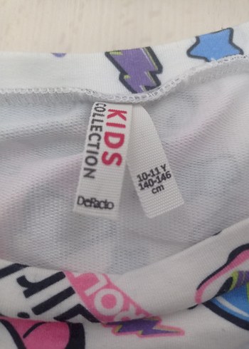 Desenli, Uzun Kollu Kız Sweatshirt - Görsel 3