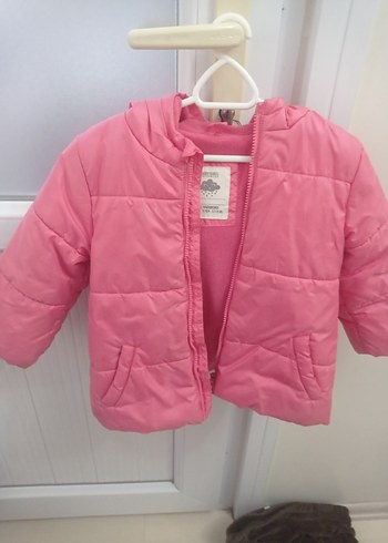 Kız Çocuk Pembe Fermuarlı Mont - Görsel 3