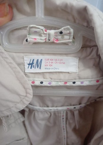 Kız Çocuk Bej Düğmeli Keten Ceket - Görsel 3