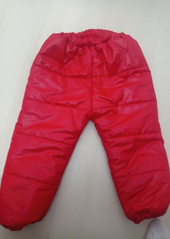 Kız Çocuk Kapüşonlu Kırmızı Mont - Görsel 2