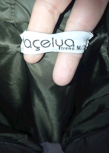 Kadın Gri Dik Yaka Fermuarlı Kışlık Mont - Görsel 5