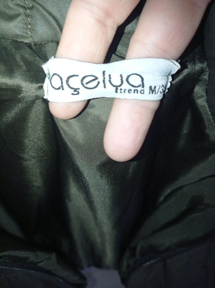 Kadın Gri Dik Yaka Fermuarlı Kışlık Mont - Görsel 5