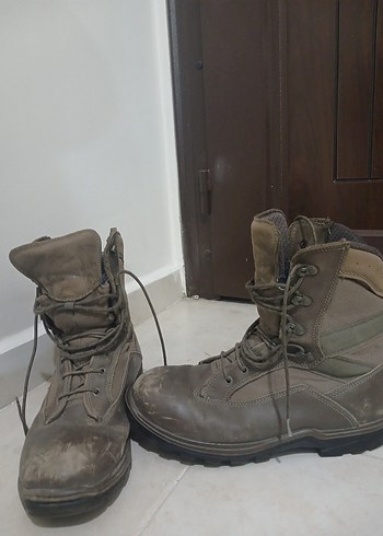 Kahverengi Deri Erkek Askeri Botlar - Görsel 3