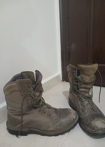 Kahverengi Deri Erkek Askeri Botlar - Görsel 2