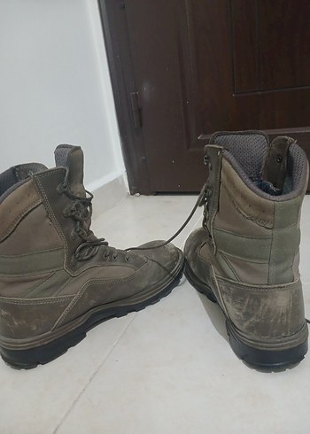 Kahverengi Deri Erkek Askeri Botlar - Görsel 6