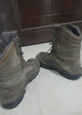 Kahverengi Deri Erkek Askeri Botlar - Görsel 5