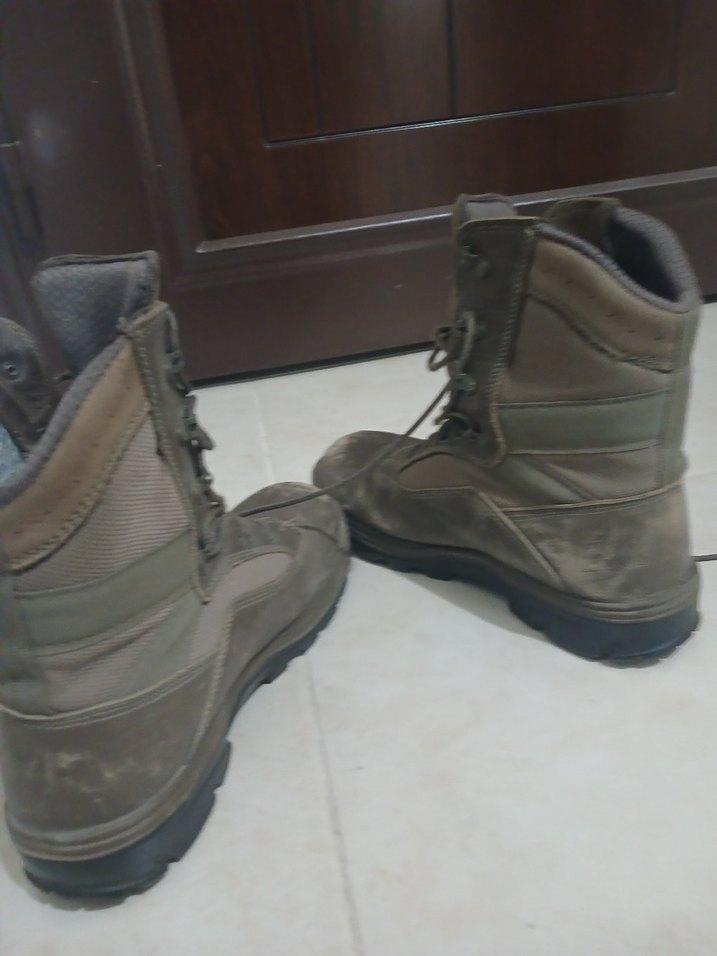 Kahverengi Deri Erkek Askeri Botlar - Görsel 5